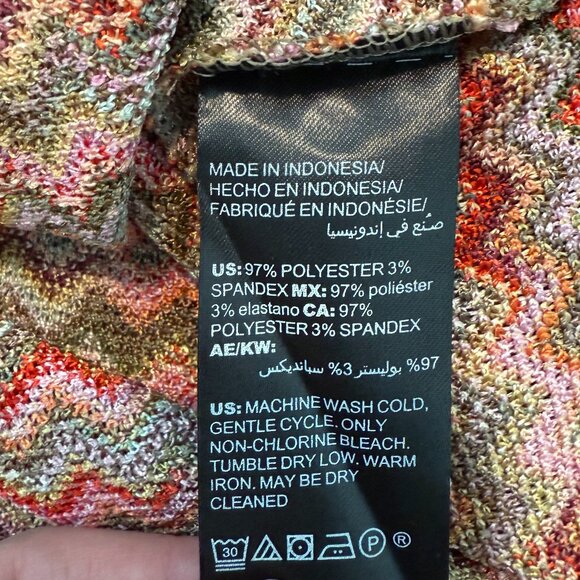 Chico's Travelers Multi Color Chevron Tank Top Size 1 (8 / 10) - Picture 5 of 8